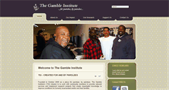 Desktop Screenshot of gambleinstitute.org